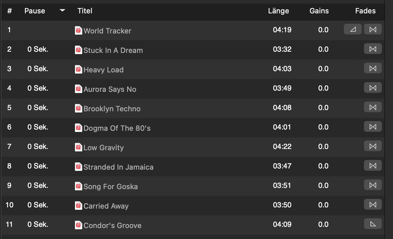 Tracklist_World Tracker